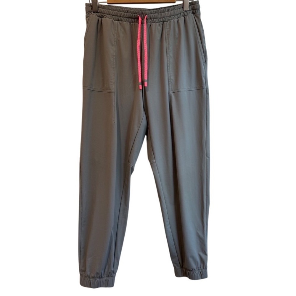 Fabletics Jogger Pants Gray Nylon Elastane Drawstring Waist Pockets Women's‎ M
